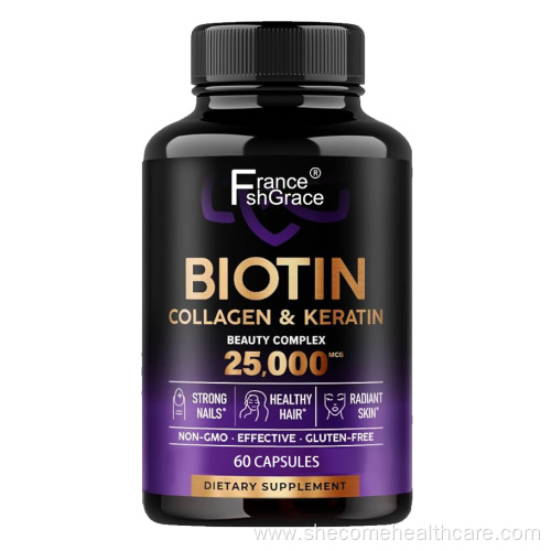 Biotin Collagen Keratin Hair Growth Support Skin Nails